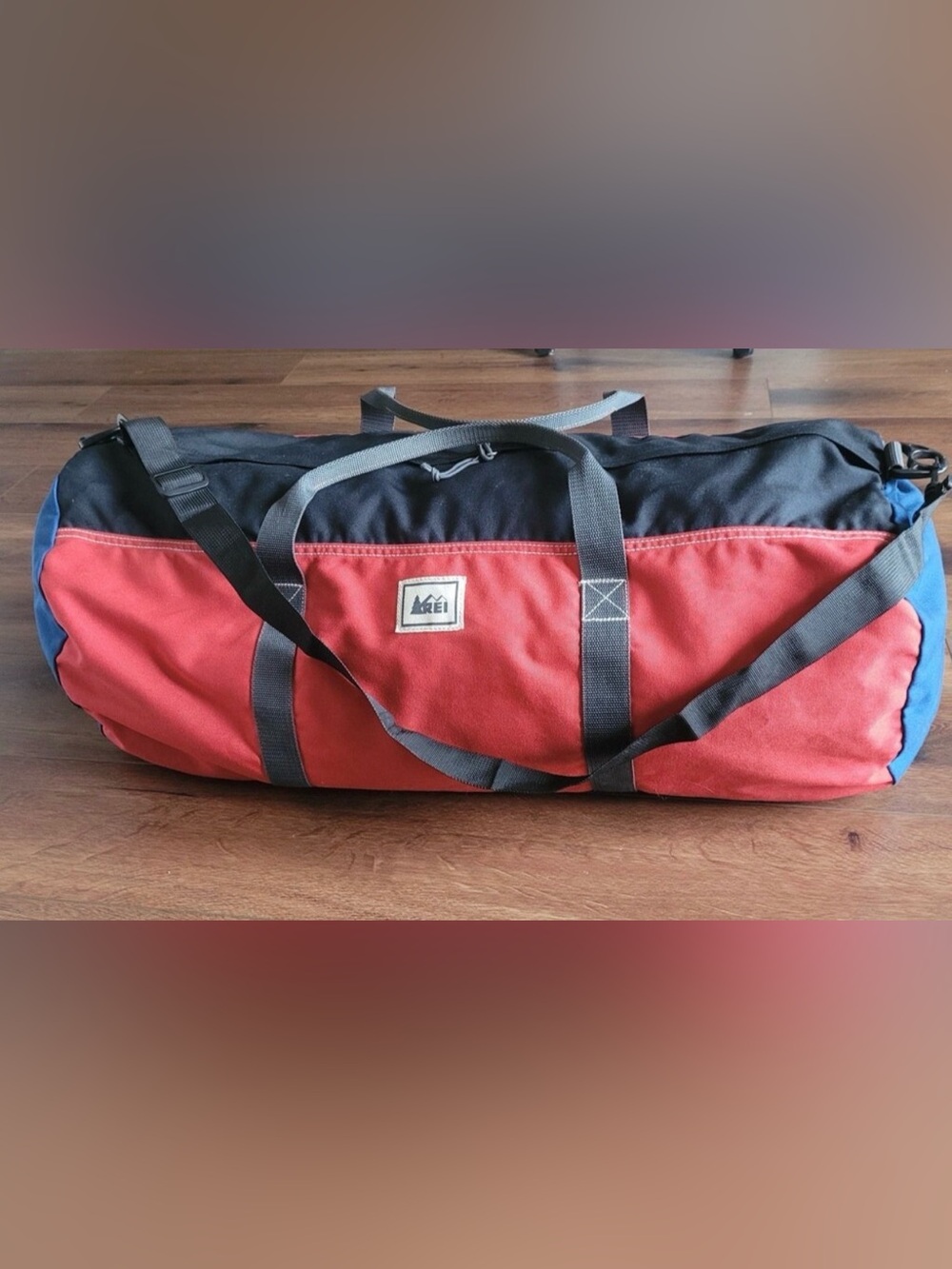 REI Red and Black Weekend Duffel Bag